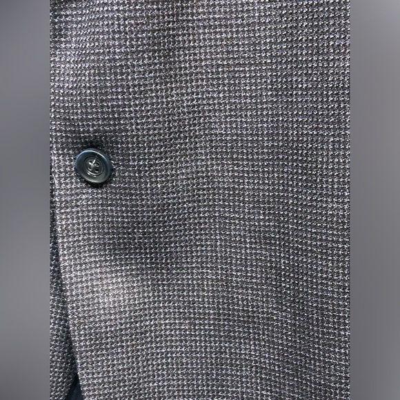 Jean Paul Germain Tweed Navy Blue Blazer Sport Coat Wool Blend Mens 50R - Picture 5 of 16